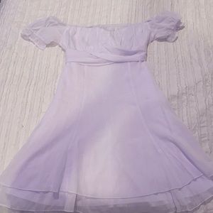 White shimmery Lucy in the sky dress